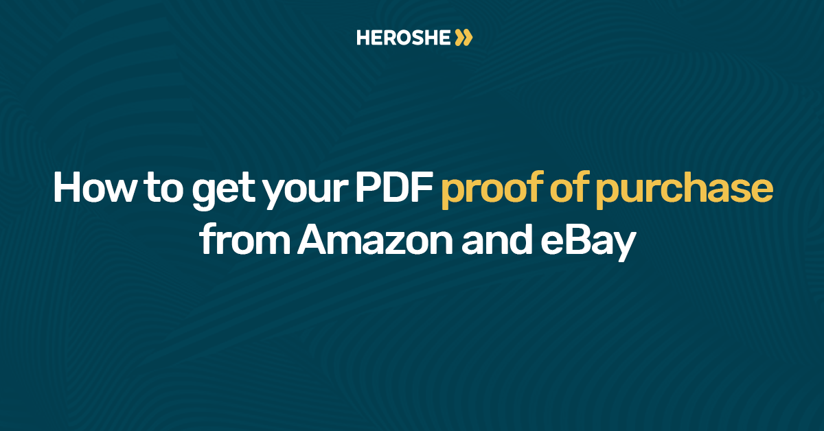 How To Get Your PDF Proof Of Purchase From Amazon And eBay