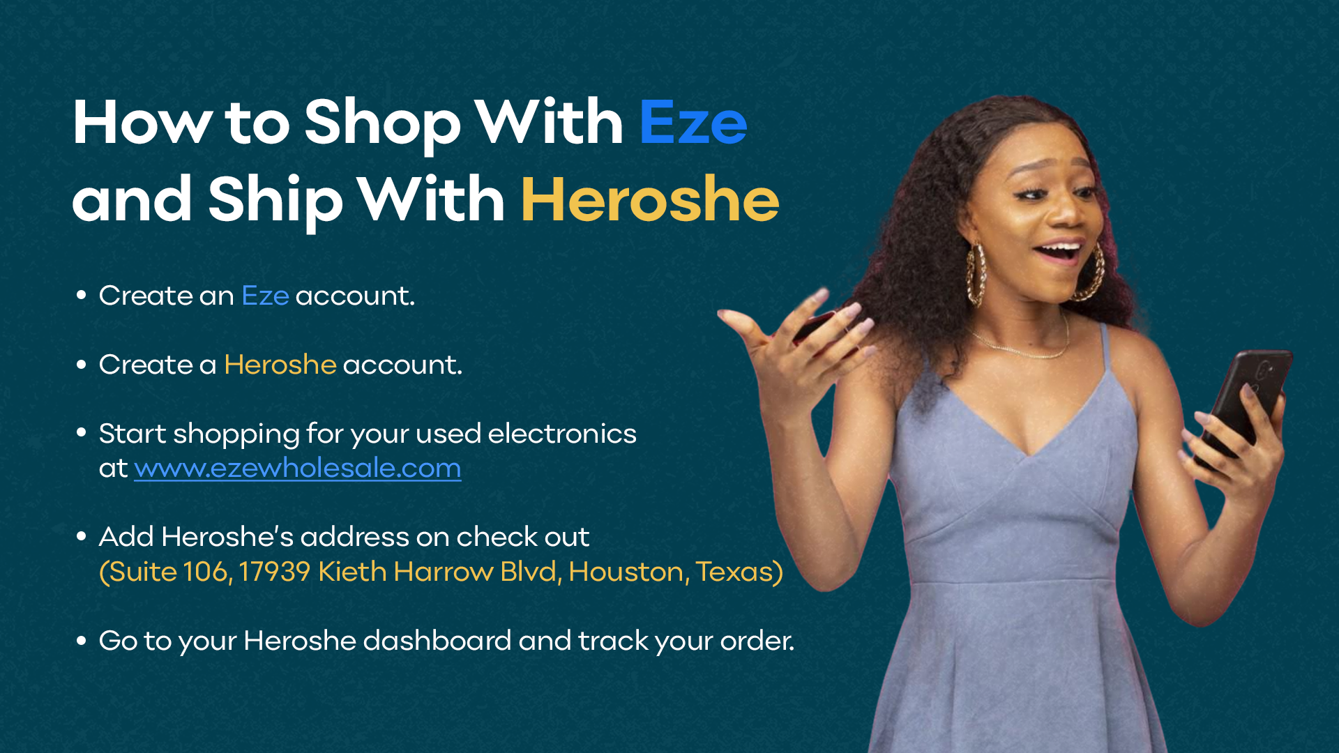 How to Shop on Eze and ship with Heroshe