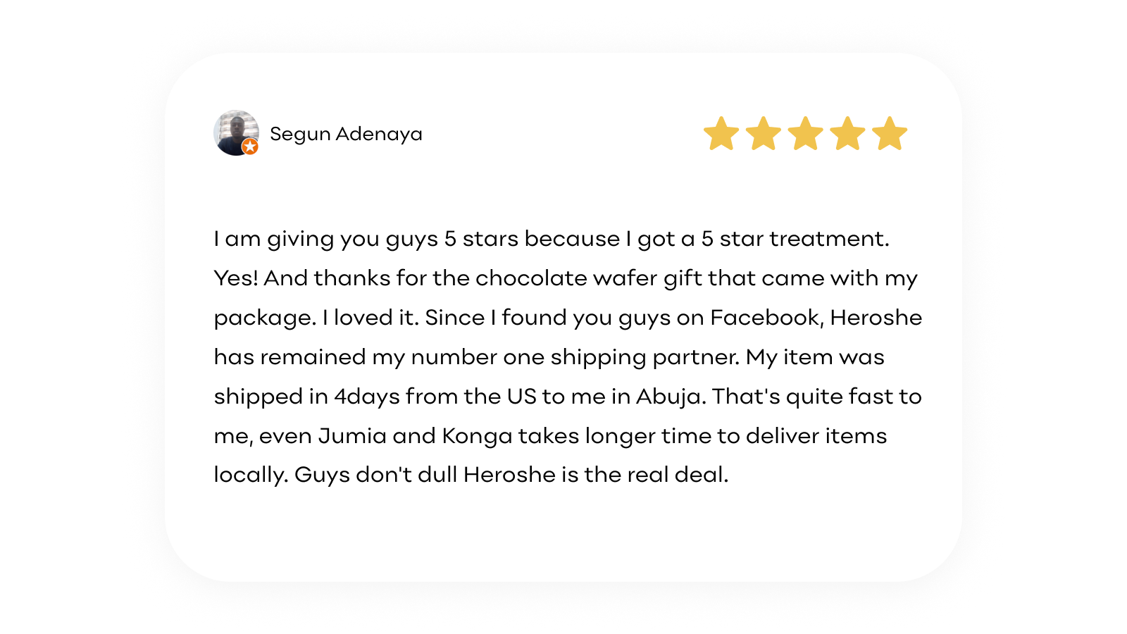 Heroshe testimonial