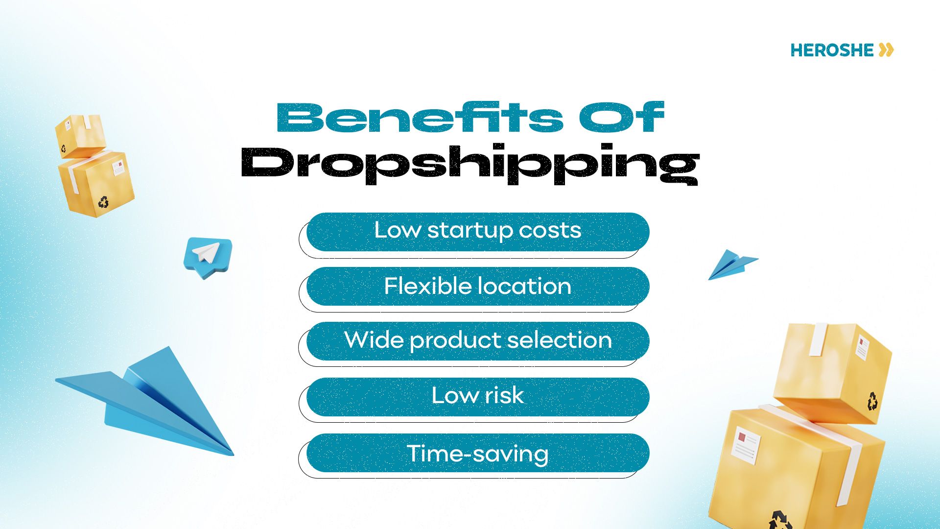 What are the benefits of dropshipping?