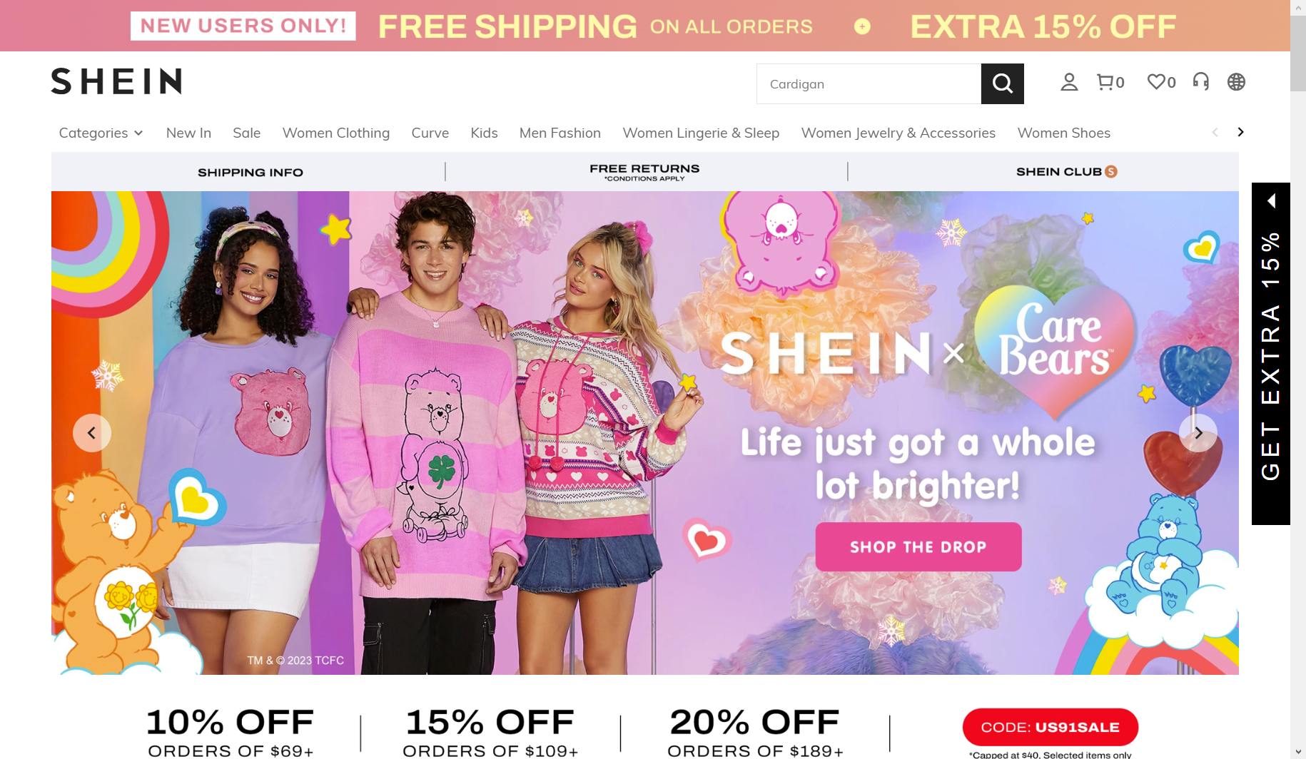 Image of Shein. One of the best ASOS alternatives. 