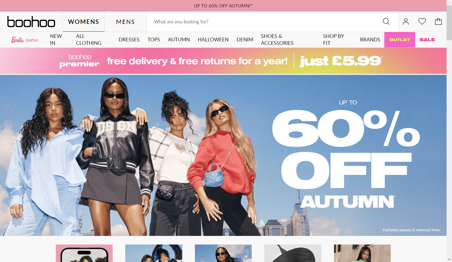 Image of Boohoo. One of the best ASOS alternatives. 