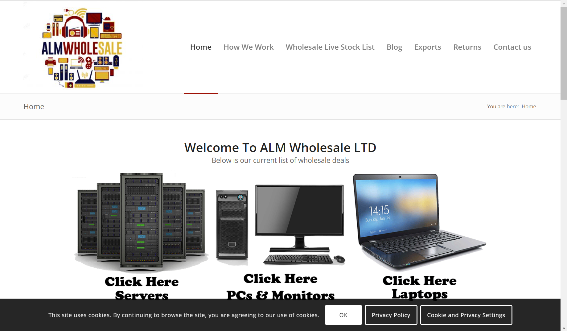 ALM Wholesale Ltd, a top Laptop Supplier in the USA