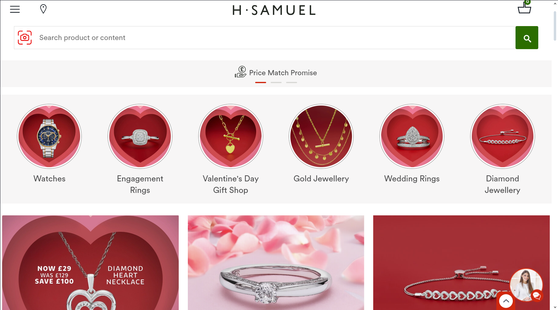 Visit H Samuel for Awesome Valentine’s Day Deals