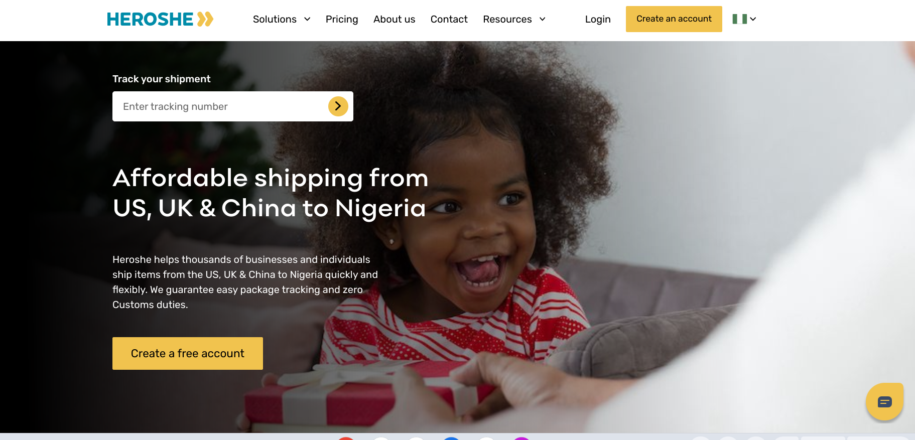 affordable shipping from US, UK and China to Nigeria