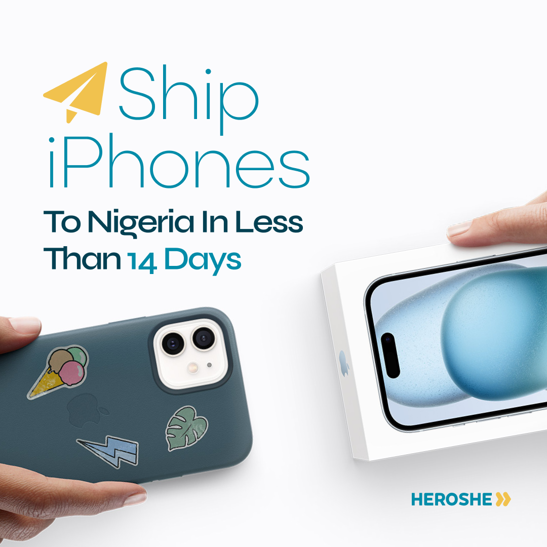 ship iphones to Nigeria in less than 14 days