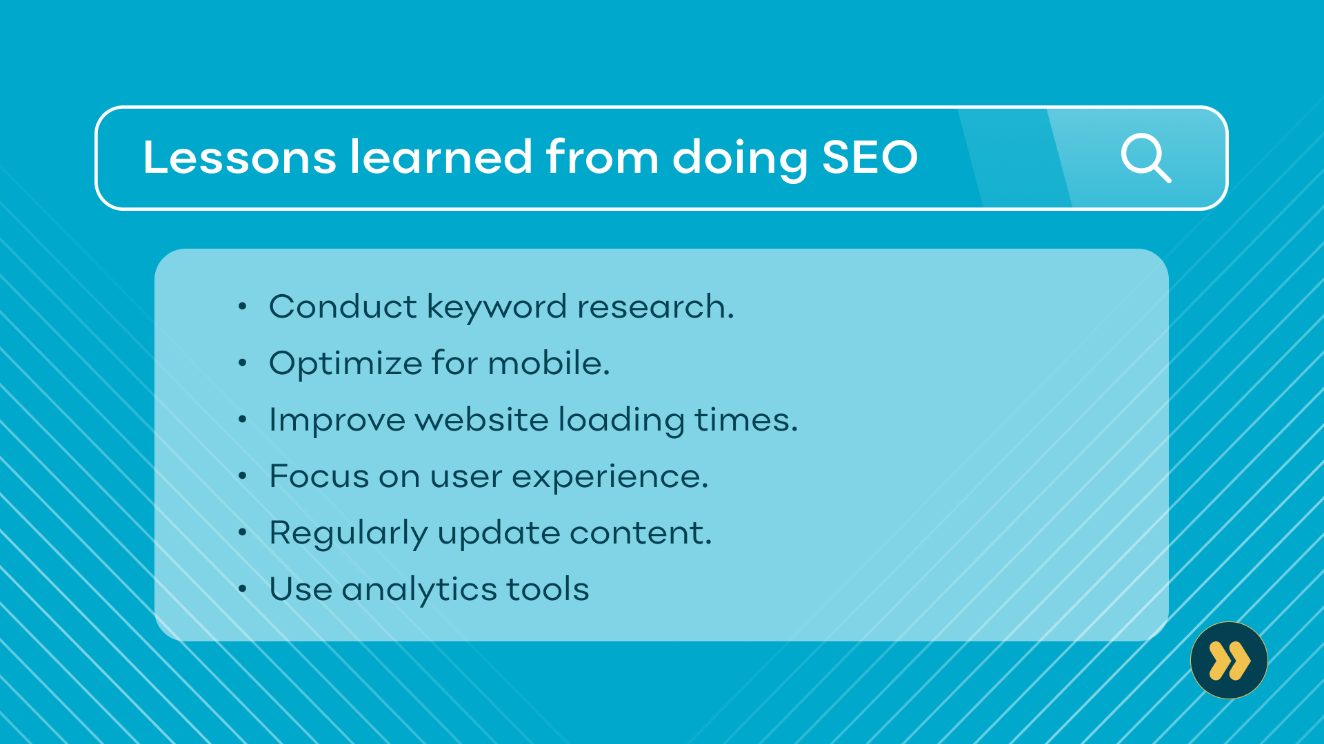 Lessons learned from doing SEO